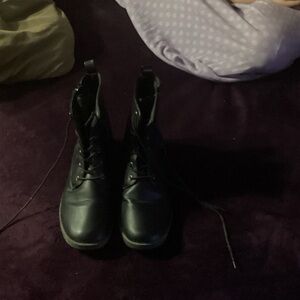 Women's Black Combat Boots